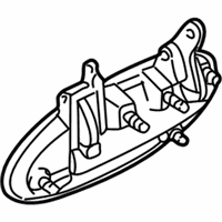 OEM 1998 Nissan Altima Front Door Outside Handle Assembly, Right - 80606-9E002