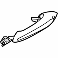 OEM 2017 BMW M6 Outside Door Handle Left - 51-21-7-231-927