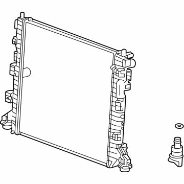 OEM 2021 Cadillac CT5 Radiator - 84743115