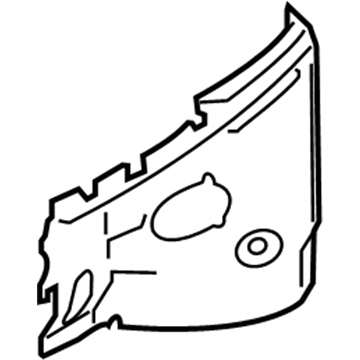 BMW 41-11-7-180-942 Right Engine Compartment Partition