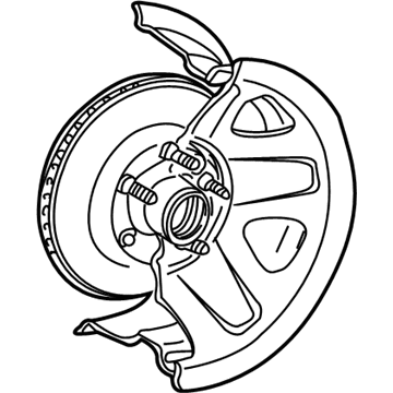 Ford YL2Z-1V102-A HUB AND DISC ASY