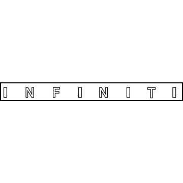 Infiniti 84895-5VG0A EMBLEM-TRUNK LID