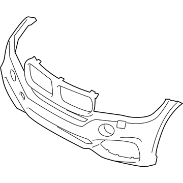 BMW 51-11-8-066-734 Panel, Bumper, Primed, Front