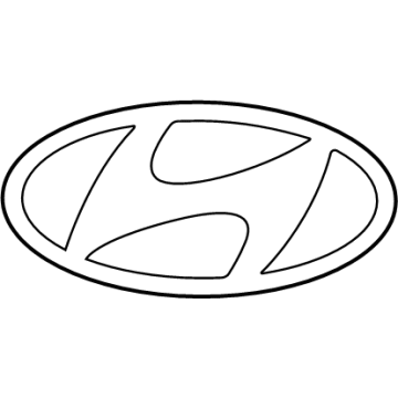 Hyundai 86305-GI000 EMBLEM-HYUNDAI