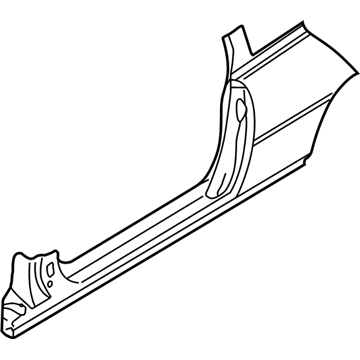 BMW 41-21-7-111-423 Column B With Left Rocker Panel