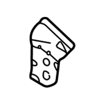 BMW 41-21-7-022-409 Covering Plate Column Front Left