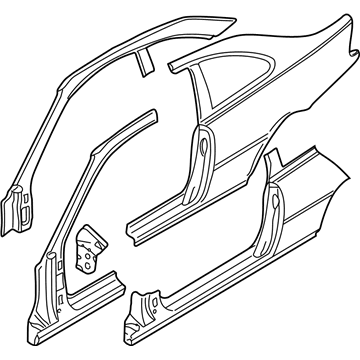 BMW 41-21-7-111-425 Body-Side Frame Left