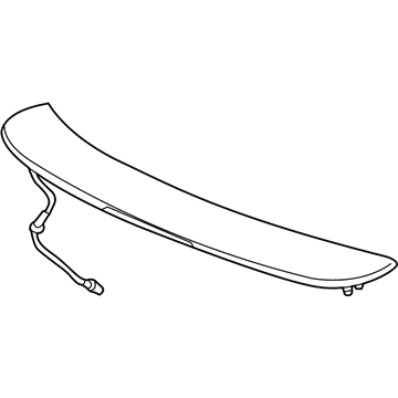 Honda 08F13-TE0-110 Wing Spoiler (Taffeta White-Exterior)