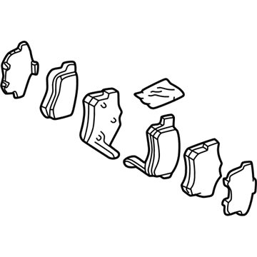Acura 43022-SP0-030 Rear Genuine Acura Pad Set