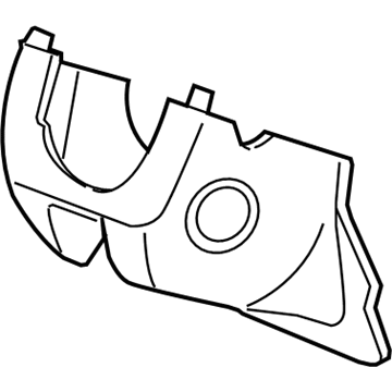 Honda 77360-TA0-A01ZA Cover Assembly, Column (Lower) (Graphite Black)