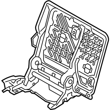 Hyundai 89410-D3000 Frame Assembly-Rear Seat Back, RH