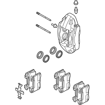 Kia 58110J5510BCR Front Brake Assembly, Left