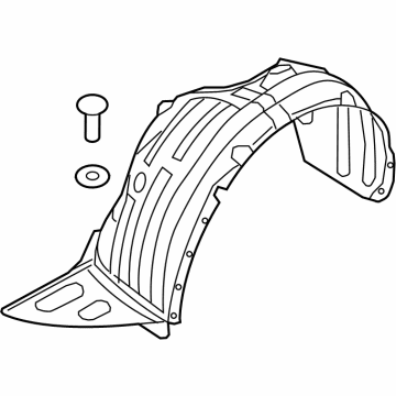 Kia 86812A9000 Guard Assembly-Front Wheel