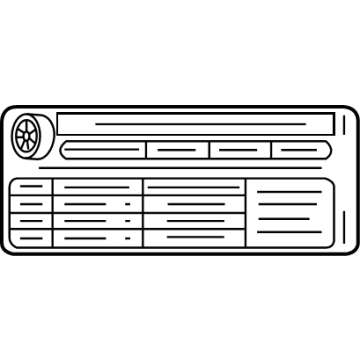 GM 42707857 Tire Info Label