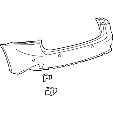 Lexus 52159-53947 Rear Bumper Cover, L/C