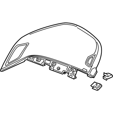 Acura 77105-TJB-A02ZA Pad Complete (Deep Black)