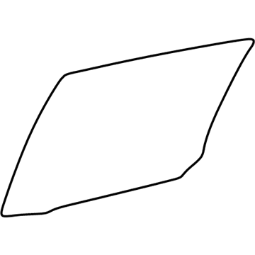 Lexus 68113-76010 Glass, Rear Door, RH
