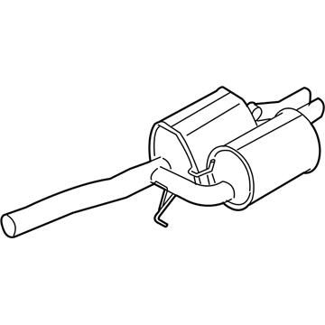 BMW 18-30-7-565-687 Rear Exhaust Flap Muffler