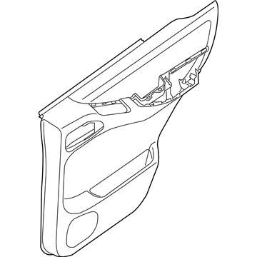 Nissan 82900-EA163 Finisher Assy-Rear Door, RH