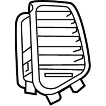 Mopar 1UE20DX9AB Outlet-Air Conditioning & Heater
