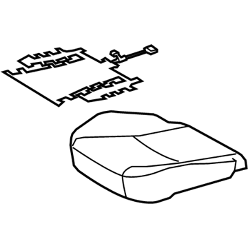 Lexus 71071-60G83-A2 Front Seat Cover Sub-Assembly