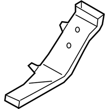 BMW 51-47-7-343-457 Air Duct, B-Pillar, Inner Left