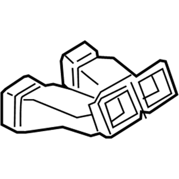 BMW 64-22-6-995-672 AIR DUCT, REAR COMPARTMENT
