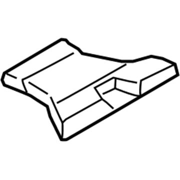 BMW 51-47-7-375-761 AIR DUCT, REAR COMPARTMENT