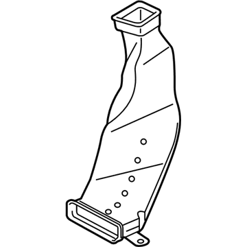 Hyundai 97370-CL000 Duct-Rear Heating, RH