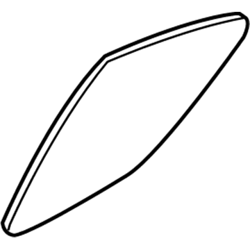 Infiniti 82262-6HE0A Glass-Rear Door Corner, RH