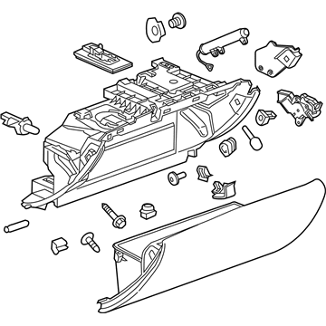 GM 23489473 Glove Box Assembly