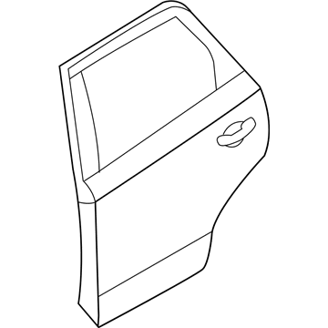 Hyundai 77003-3J010 Panel Assembly-Rear Door, LH