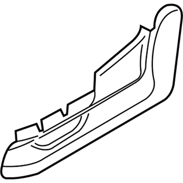 Hyundai 88222-2E050-U7 Shield Cover-Front Outer Passenger