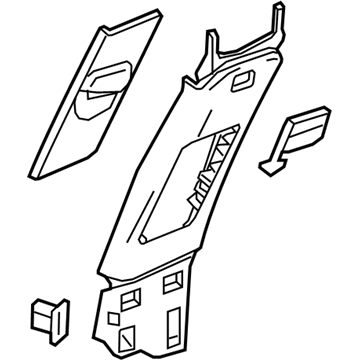 GM 84085796 Upper Center Pillar Trim