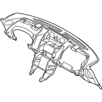Nissan 68200-CD00A Panel & Pad Assy-Instrument