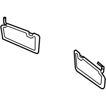 Kia 852021D040QW Sunvisor Assembly Right