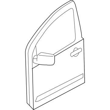 Nissan 80100-9BU0A DOOR ASSY-FRONT, RH