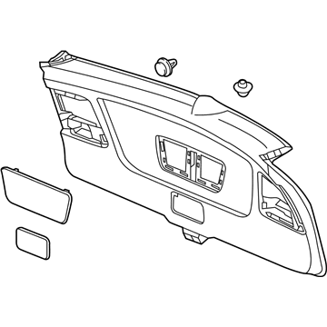 Acura 84431-TX4-A02ZA Lining Assembly, (Sandstorm)