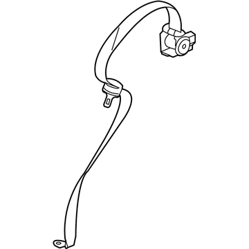 GM 19209094 Center Seat Belt