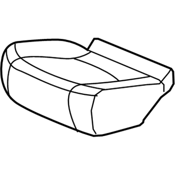 Honda 81331-TG7-A01ZA Cover Assembly, Passenger Side Middle Seat Cushion Trim (Shadow Beige)
