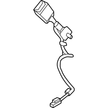 Kia 89830R0200OFB BUCKLE ASSY-RR S/BEL