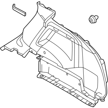 Nissan 84950-5MR0A FINISHER-LUGGAGE SIDE, LOWER RH