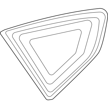 BMW 51-37-7-446-219 SIDE WINDOW, DOOR, RIGID, RE