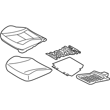Hyundai 88100-A5601-SGG Cushion Assembly-Front Seat, Driver