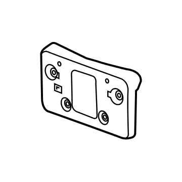 GM 84096159 License Bracket