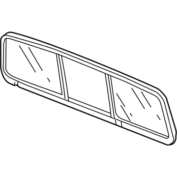 Honda 73211-SJC-A01 Glass Set, RR. Windshield (Privacy)(Agc)