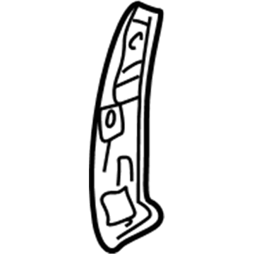 Kia 0K30A7002BB Hinge-Pillar In, RH