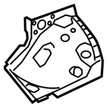 Lexus 53711-0E040 Apron, Front Fender, RH
