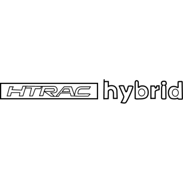 Hyundai 86316-P0000 EMBLEM-HTRAC HYBRID