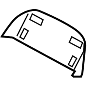 BMW 52-10-7-223-783 Rear Panel, Comfort Seat, Top